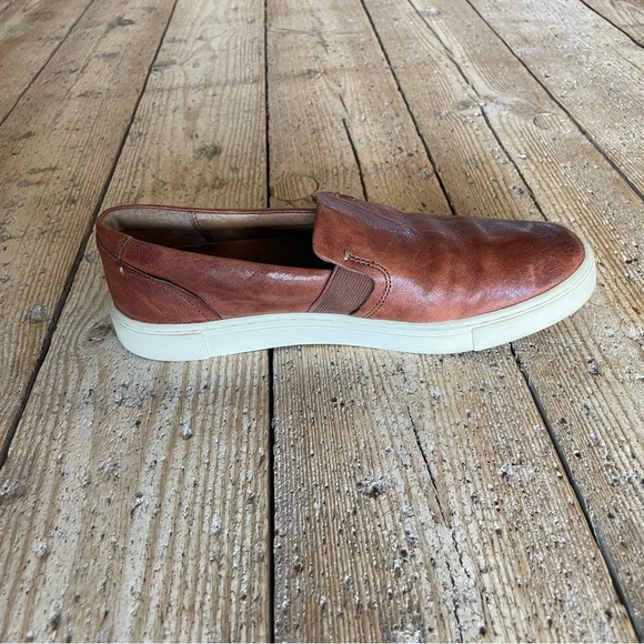 Frye Ivy Leather Slip-On Sneakers Cognac Brown Women’s 6.5 - Picture 5 of 12